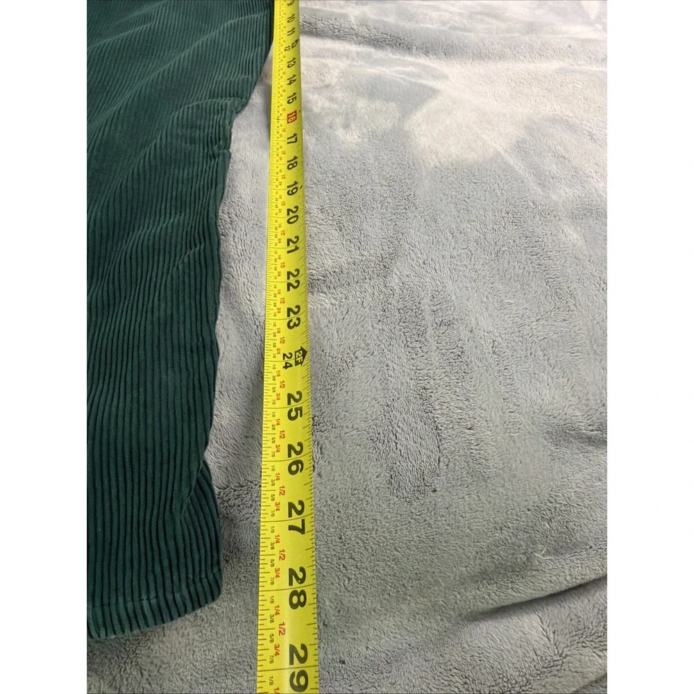 Vintage Bugle Boy New Denim Basics Loose Fit Green Corduroy 30x30 Pants